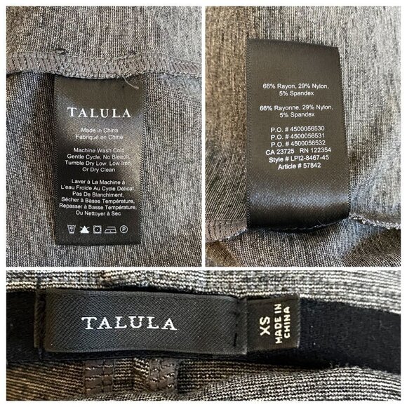 Aritzia Talula Varndell Gray Dress,size XS, Criss Cross Back - Picture 9 of 10